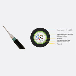 Single loose tube armored CST fiber cable